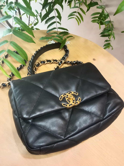 Chanel 19 Beige Midnight Blue Small Series 30