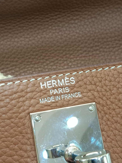 Hermes JPG 42 Gold Clemence Stamp N Square 2010