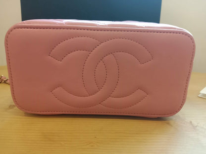 Chanel Vanity Tophandle Lambskin Pink Microchipped