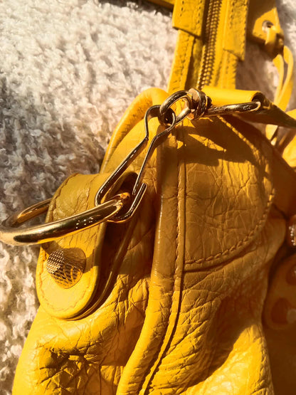 Balenciaga City Bag Yellow Mangue