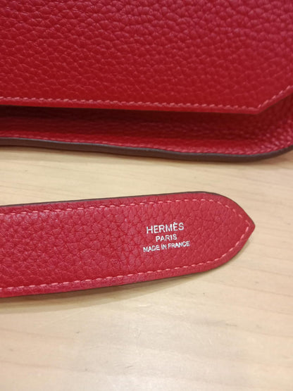 Hermes Jypserie 28 Rouge Casaque Clemence Stamp B 2023