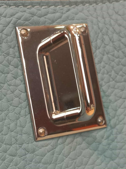 Hermes Jypserie 34 Blue Clemence Stamp M Square 2009