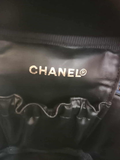 Chanel Denim Vanity Gold-Tone Hardware and the Signature Interlocking CC Logo Series 4