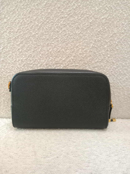 Christian Dior Caro Double Pouch Shoulder Bag Black
