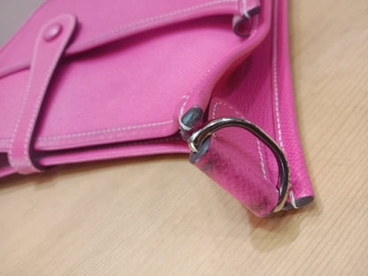 Hermes Evelyne Pink Epsom PM Stamp O Square 2011