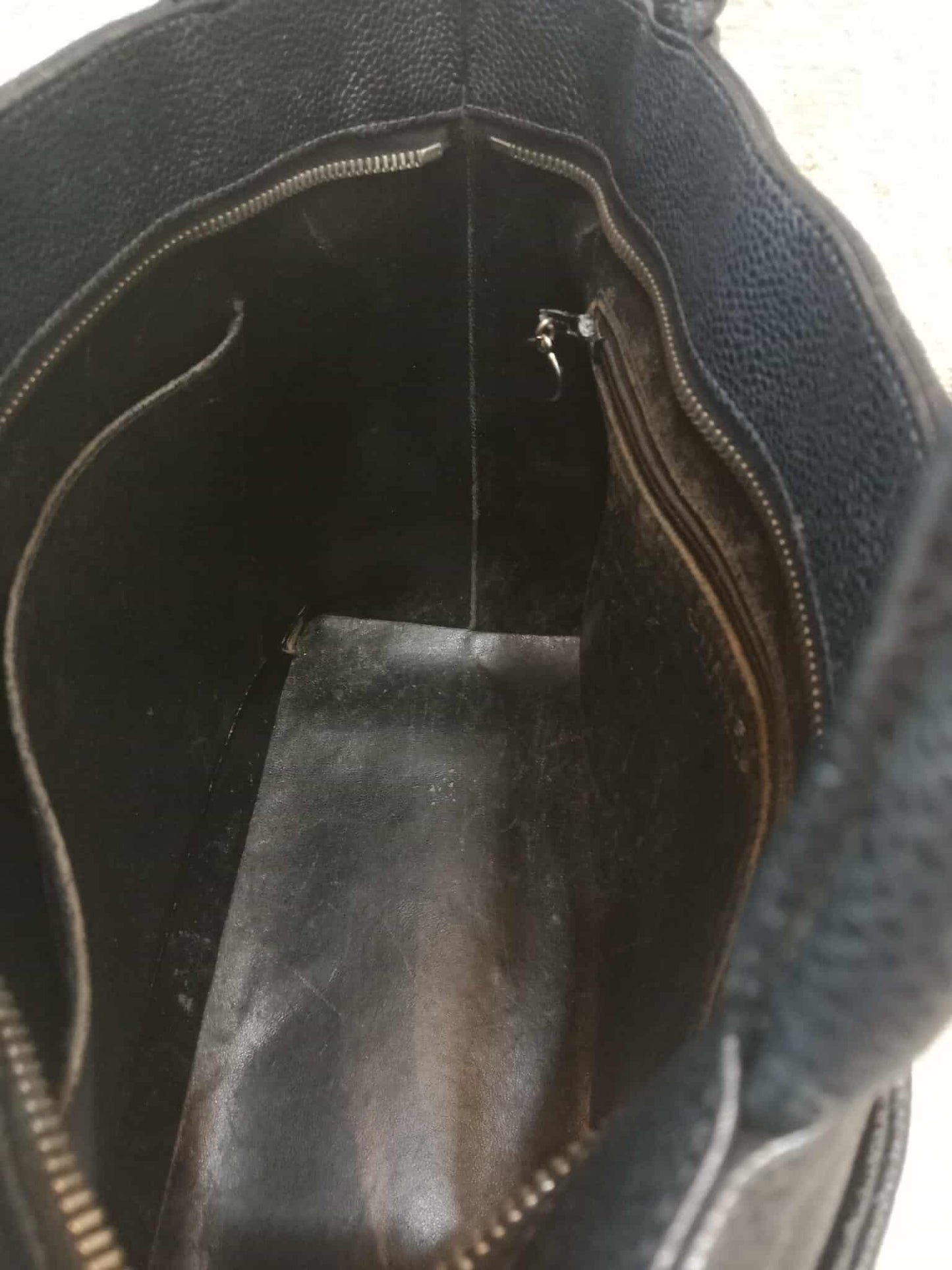 Chanel Medallion Black Caviar Series 7