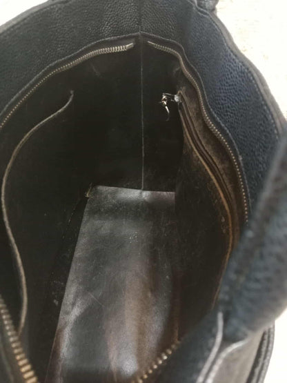 Chanel Medallion Black Caviar Series 7