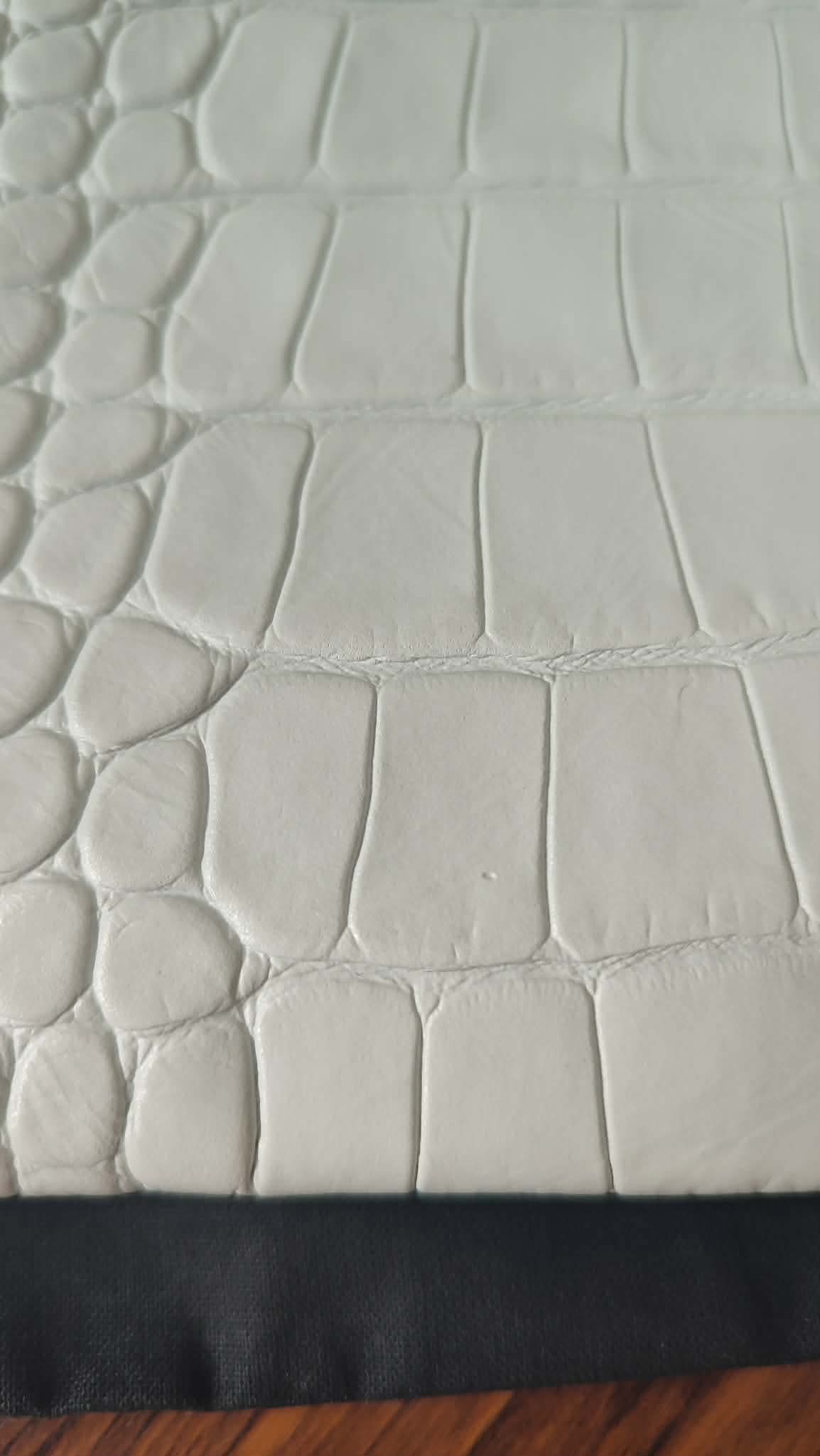 Chanel OCase Croc Embossed White Series 28