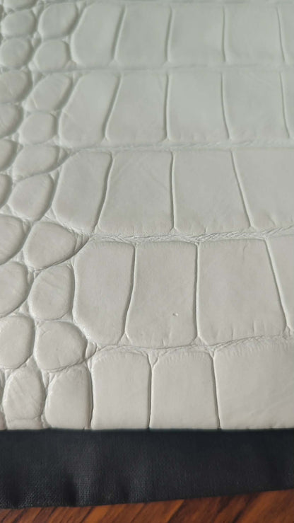 Chanel OCase Croc Embossed White Series 28