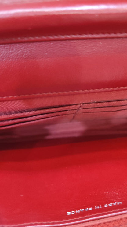 Chanel Wallet on Chain Red Lambskin Series 16