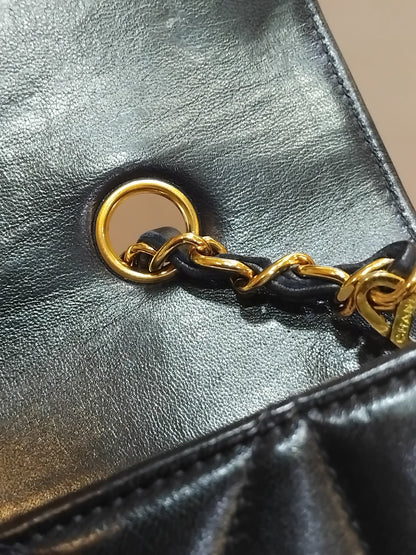 Chanel Diana Flap Bag Lambskin Black Series 3