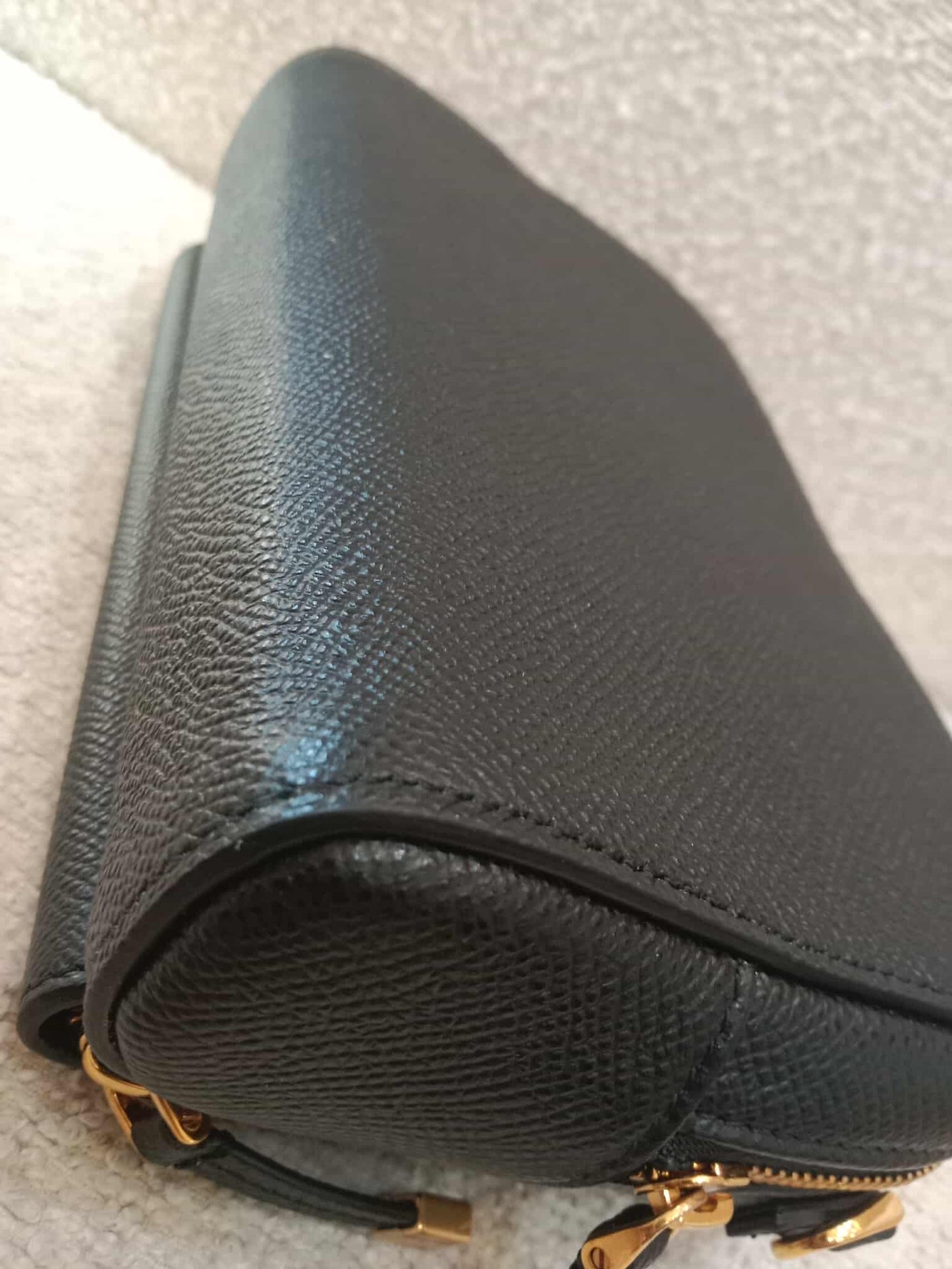 Christian Dior Caro Double Pouch Shoulder Bag Black