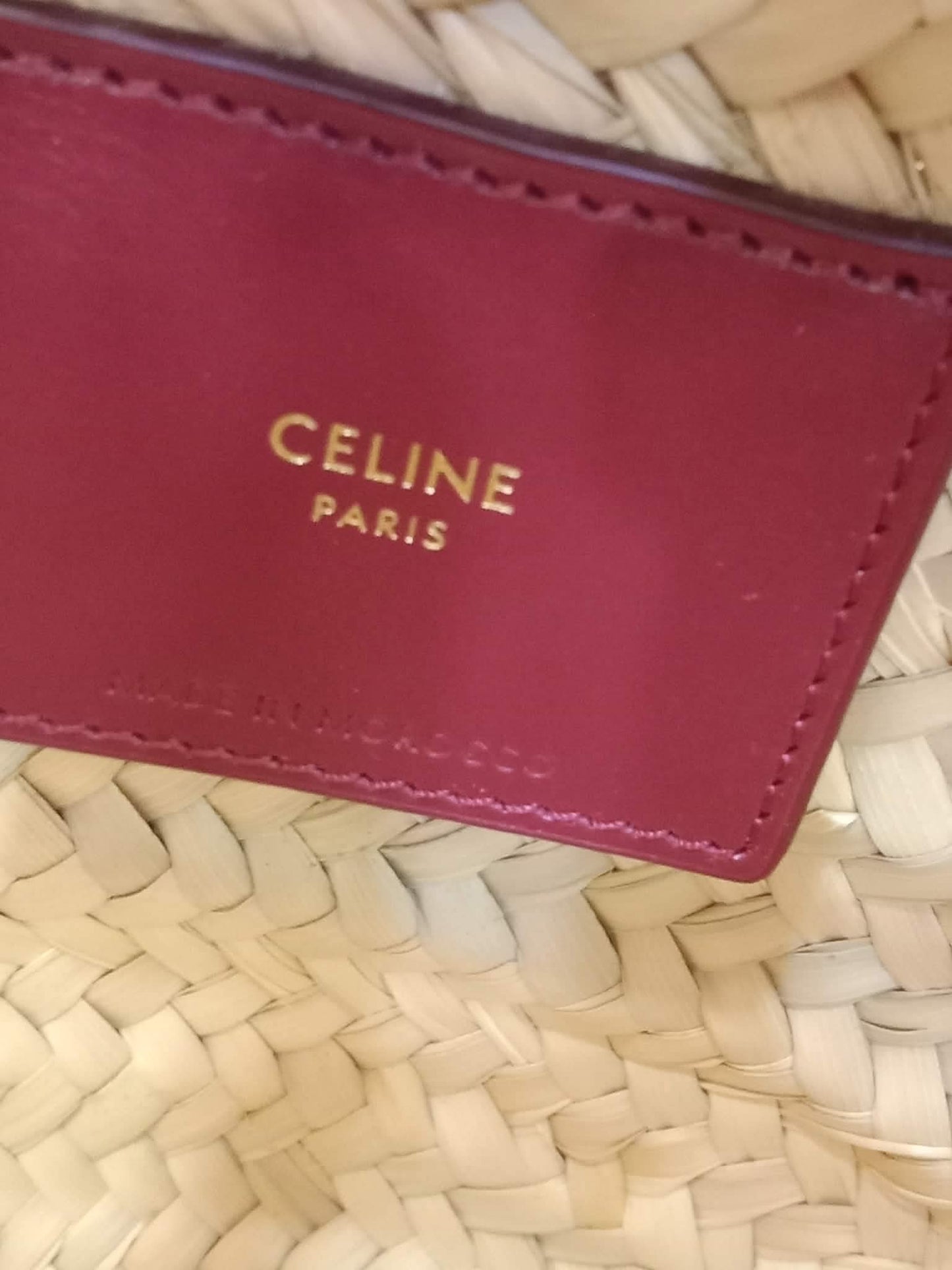 Celine Triomphe Panier Basket Purple Bag