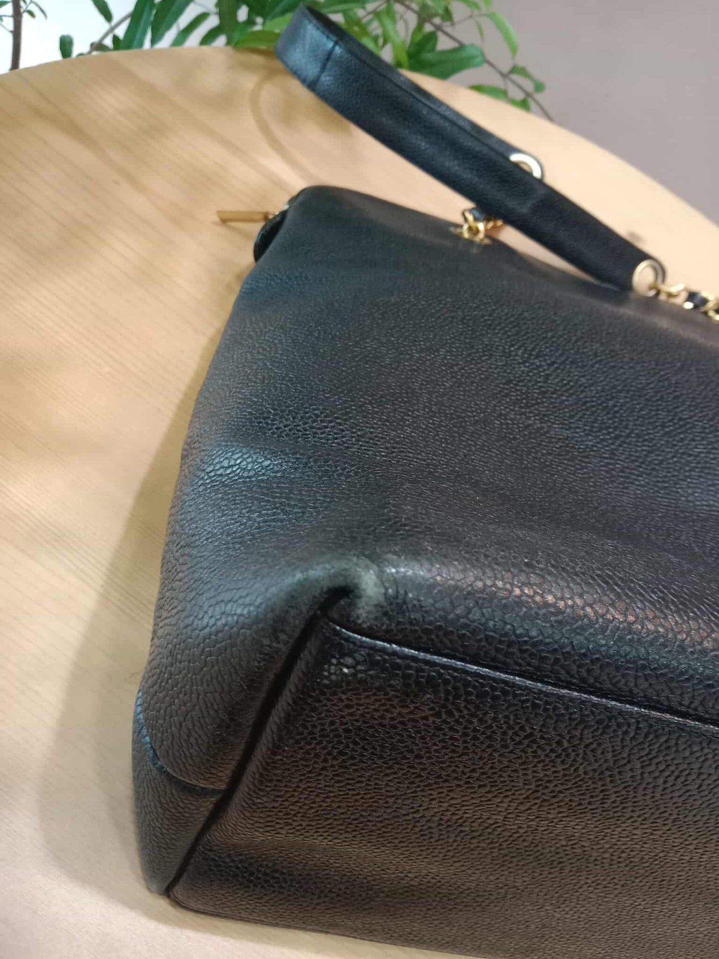 Chanel Timeless CC Shopper Tote Bag Caviar Black Series 3