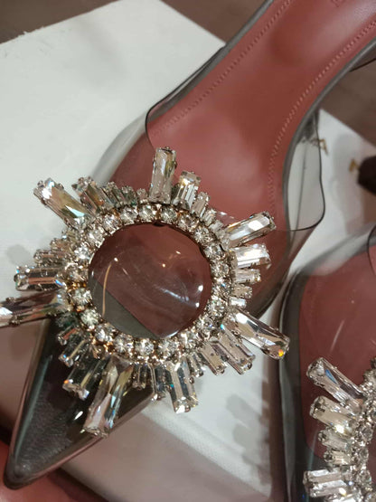 Amina Muaddi Begum Transparent Pumps Size 37 1/2