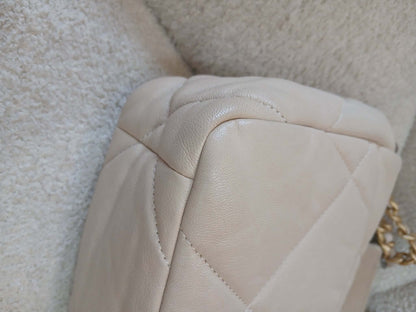 Chanel 19 Beige Lambskin Small Series 30