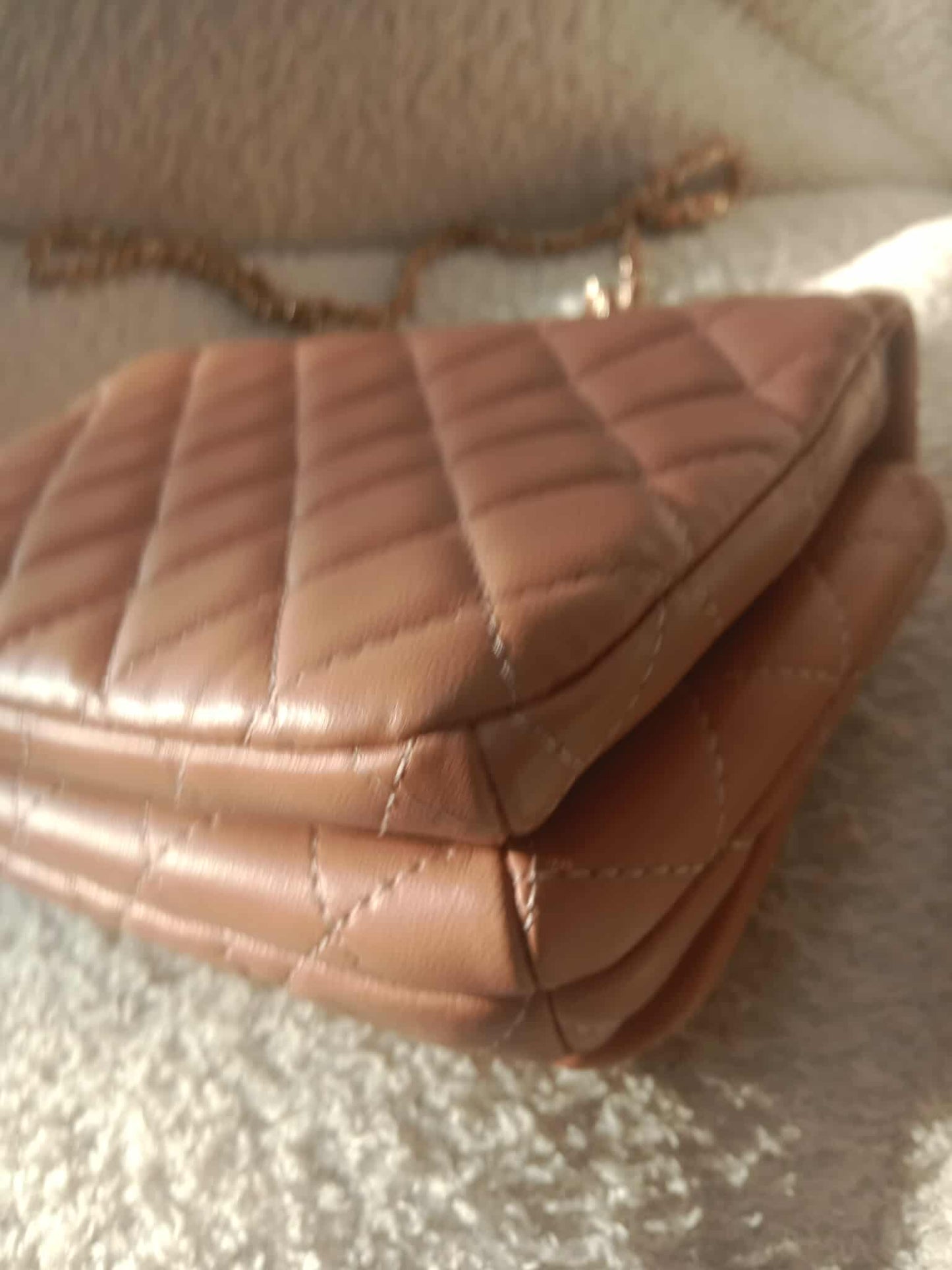 Chanel Mini Seasonal Wood Top Handle Flap Bag Peach Series 26