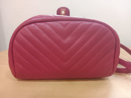 Chanel Chevron Calfskin Small Red Urban Spirit Backpack Series 23