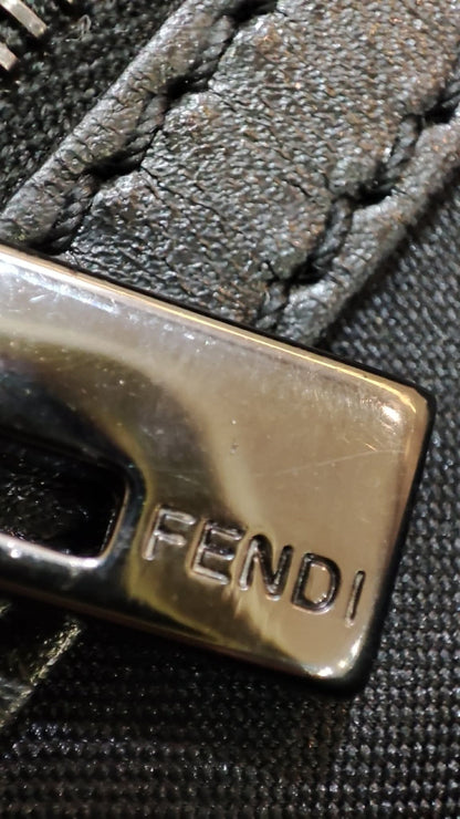 Fendi Zucca White Coated Canvas Bag