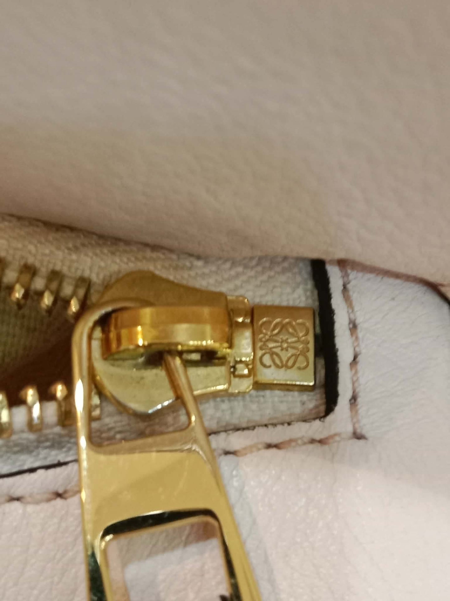 Loewe Suede Puzzle Bag Tricolor Blush Pink Medium