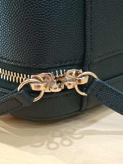Chanel CC Filigree Vanity Case Caviar Black Large Series 29