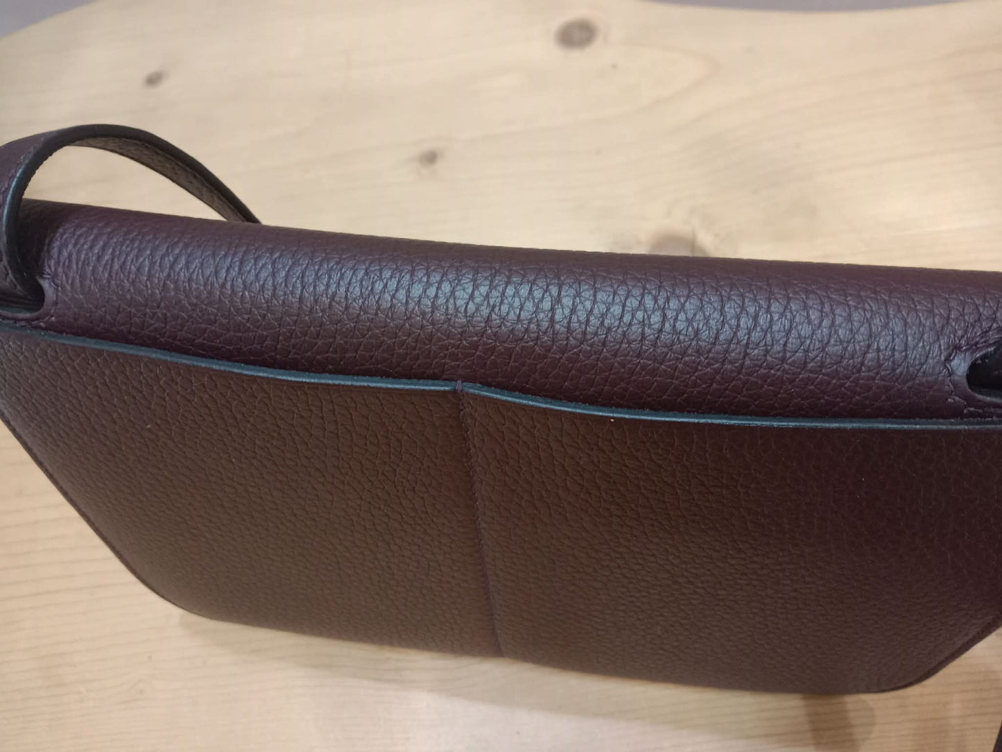 Hermes Halzan 25 Clemence Rouge/Framboise Stamp Z 2021