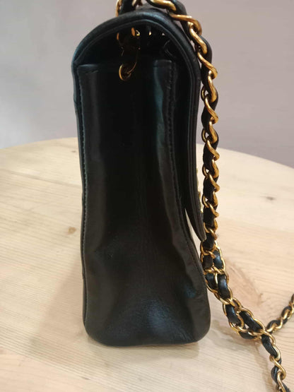 Chanel Vintage Lambskin Flap Black Series 3