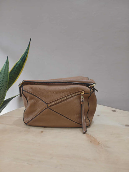 Loewe Puzzle Bag Brown Small