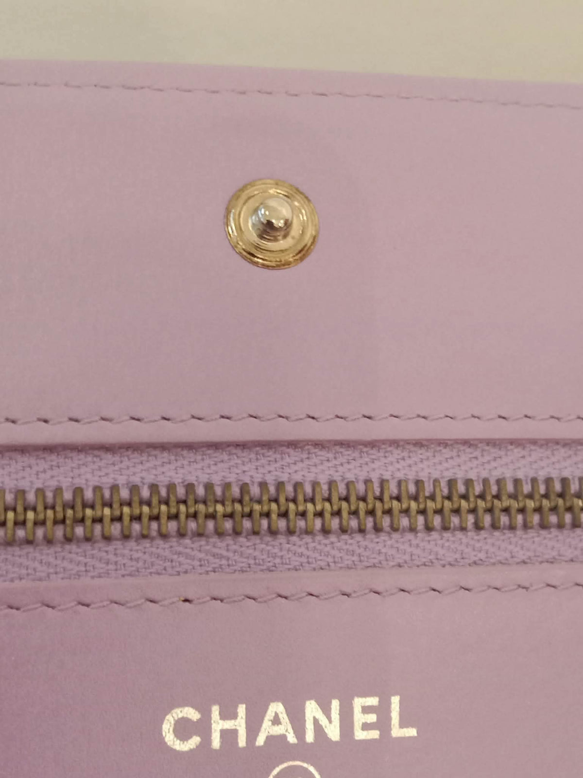 Chanel Boy Flap Wallet on Chain Crocodile Lavender Series 20