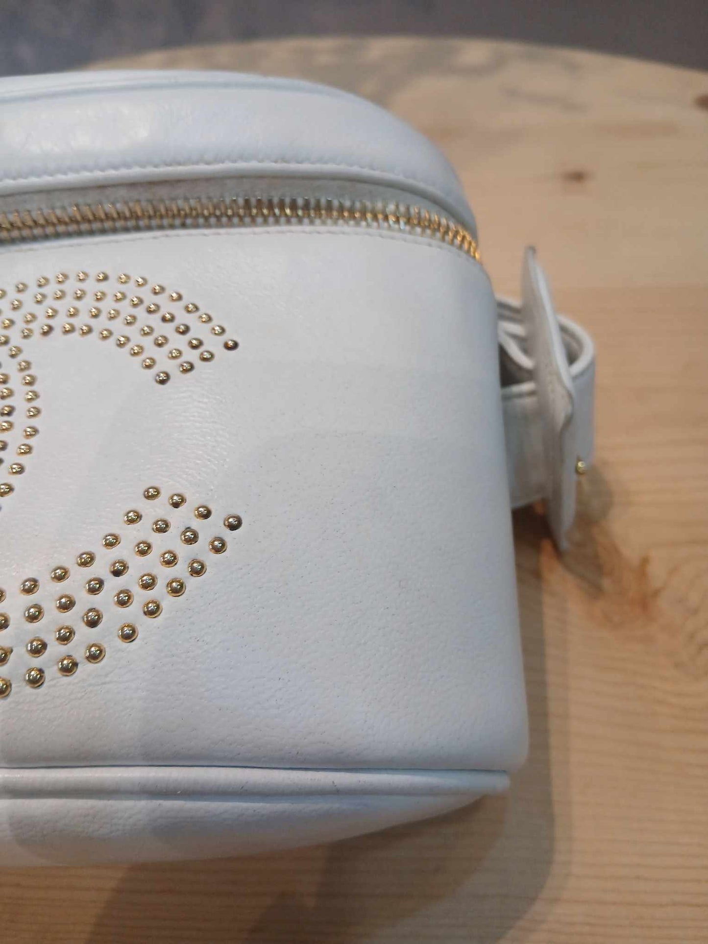 Chanel Belt Bag White Lambskin Series 2