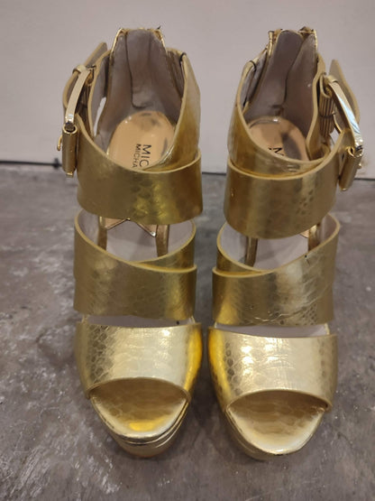 Michael Kors Axton Platform Embossed Leather 5M