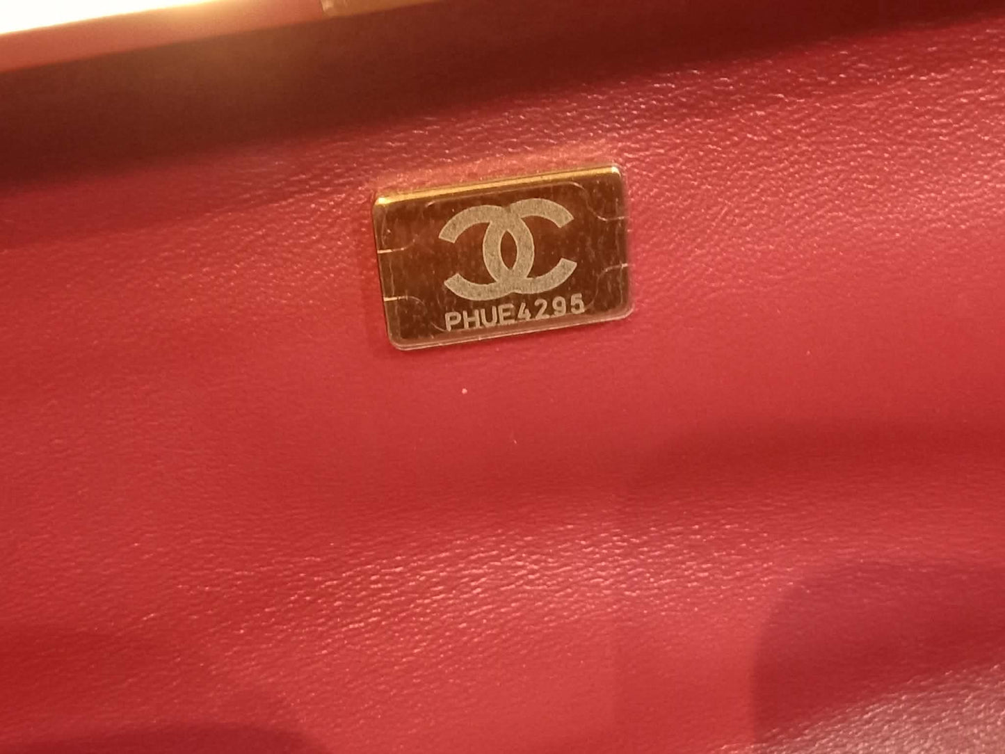 Chanel Crocodile Embossed Calfskin Clutch with Leather Strap Microchipped