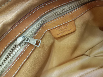 Celine Macadam Coated Canvas Camera Bag Brown