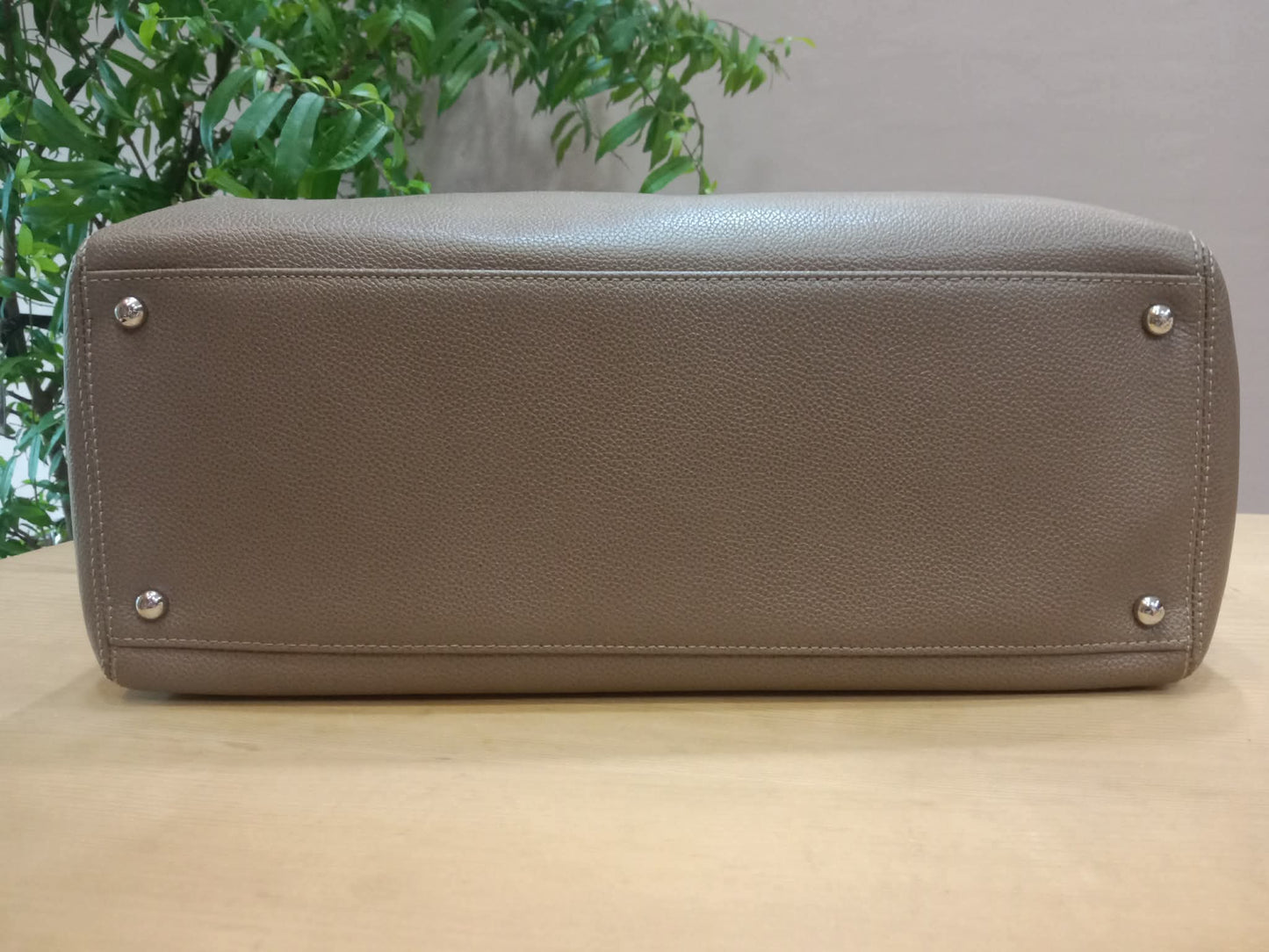 Chanel Cerf Executive Tote in Neutral Taupe Color CC Turnlock Closure Series 17