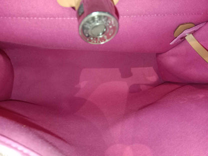 Hermes Pink Toile Herbag Zip 31 Stamp P Square 2012