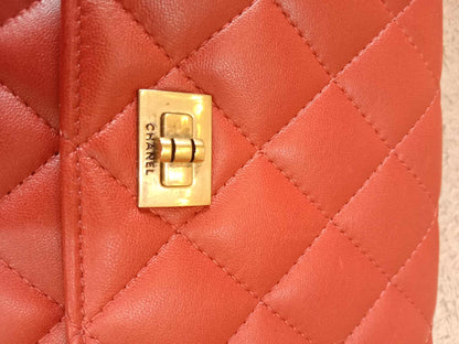 Chanel Wallet on Chain Lambskin Red Series 13