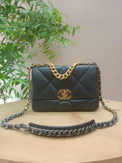 Chanel 19 Beige Midnight Blue Small Series 30