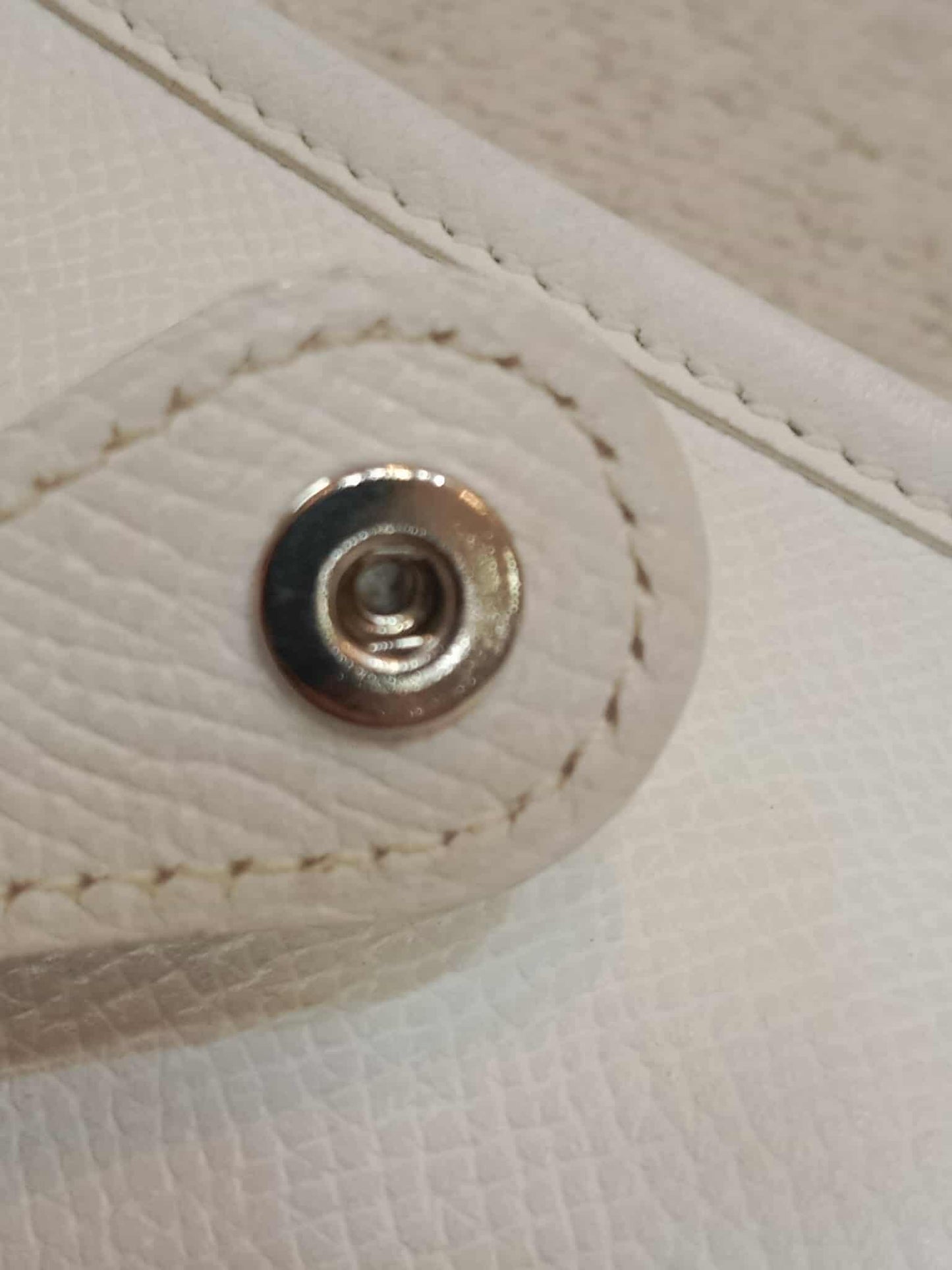 Hermes Evelyne TPM White Clemence Stamp O Square 2011