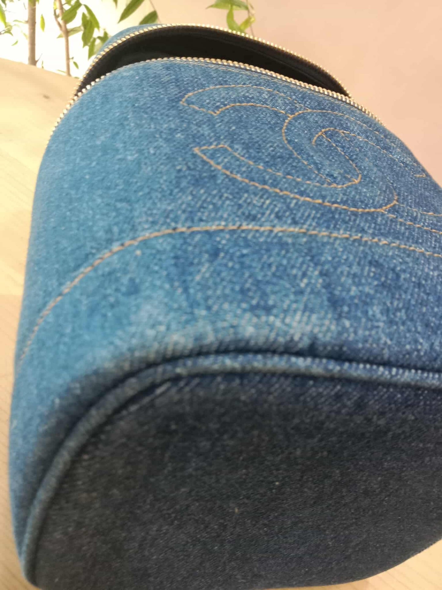 Chanel Denim Vanity Gold-Tone Hardware and the Signature Interlocking CC Logo Series 4