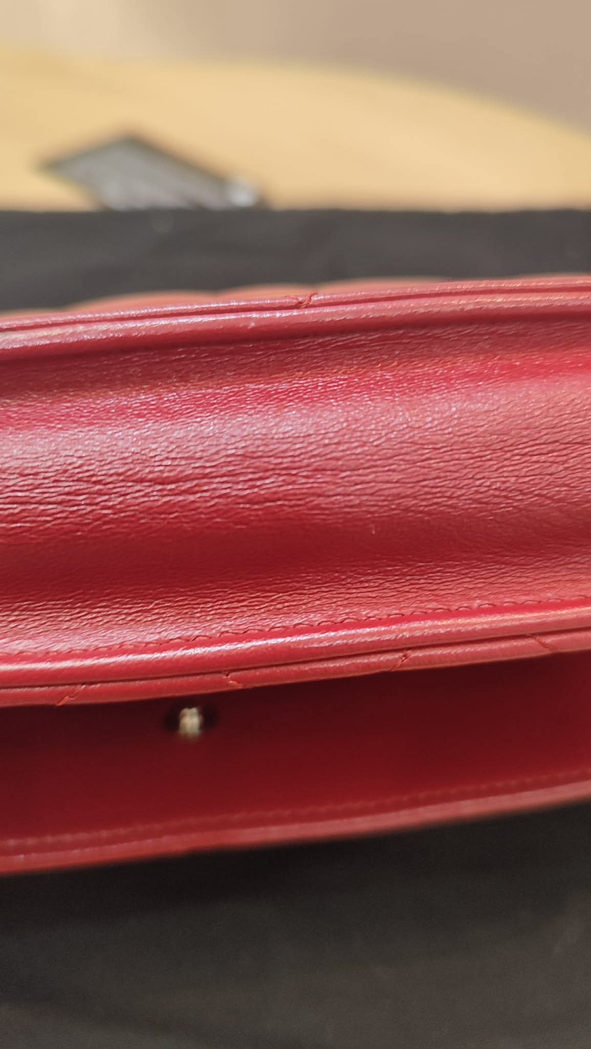 Chanel Wallet on Chain Red Lambskin Series 16