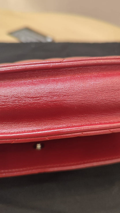 Chanel Wallet on Chain Red Lambskin Series 16