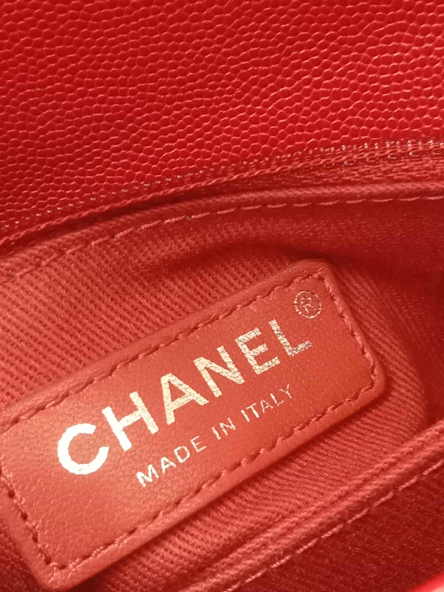 Chanel Cocohandle Caviar Red Small Series 23