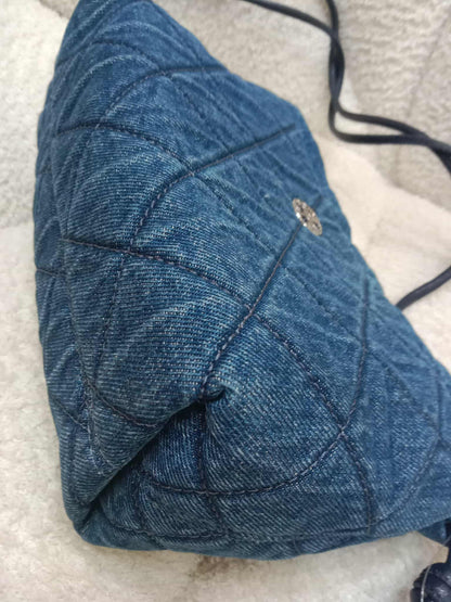 Tory Burch Denim Blue Quilted Bag
