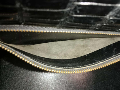 Hermes Kelly 28 Crocodile Noir Stamp S Circle 1989