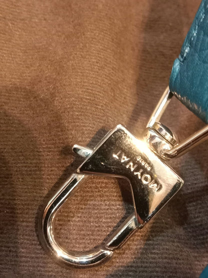 Moynat Rejane Blue Leather Bag