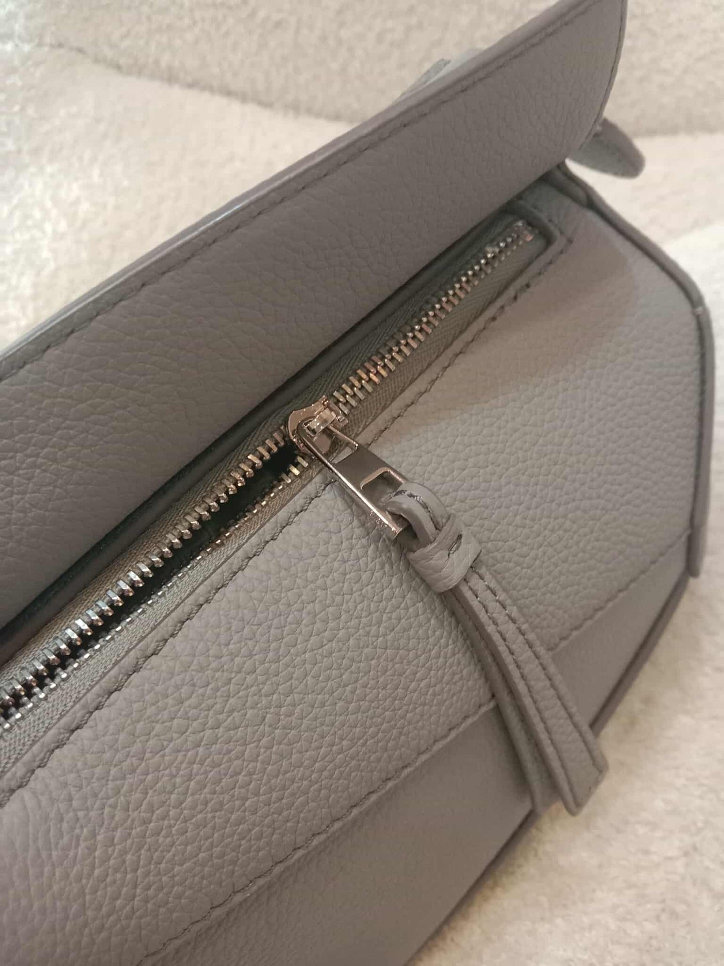 Loewe Puzzle Bag in Pearl Gray