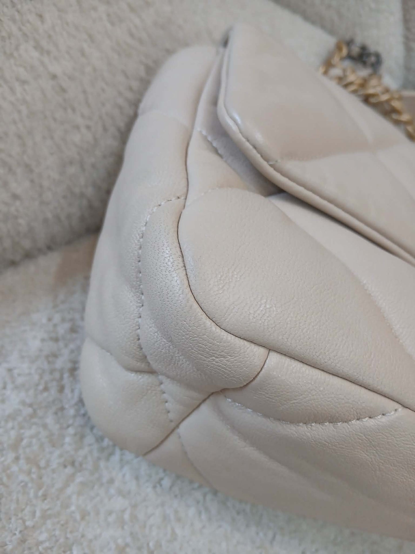 Chanel 19 Beige Lambskin Small Series 30