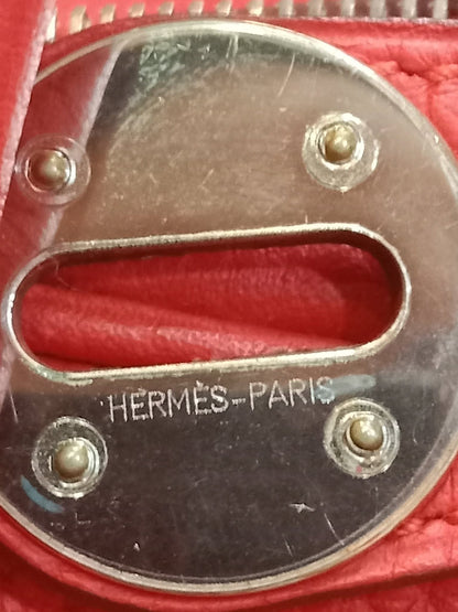 Hermes Lindy 26 Clemence Coral Red Stamp X 2016