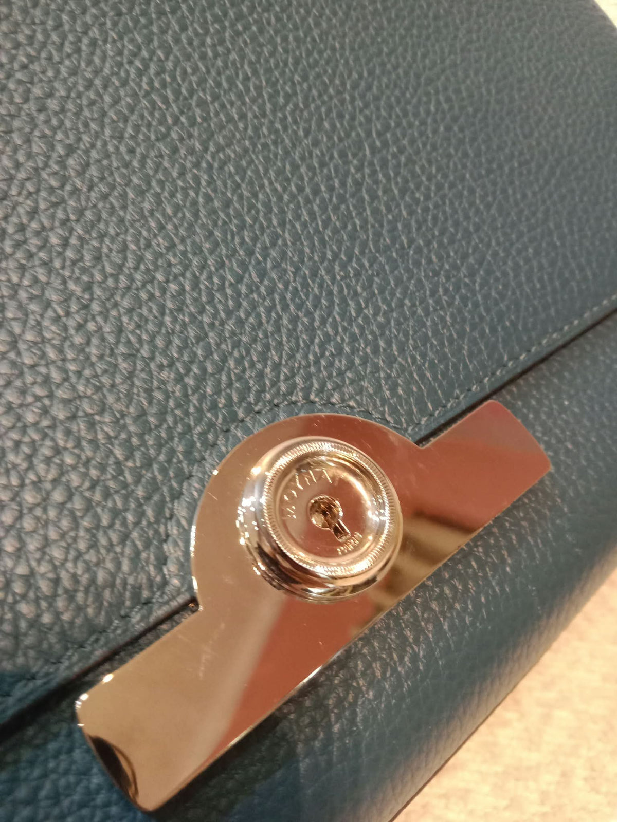 Moynat Rejane Blue Leather Bag