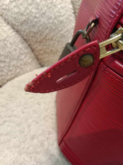 Louis Vuitton Red Epi Cannes Vanity Case